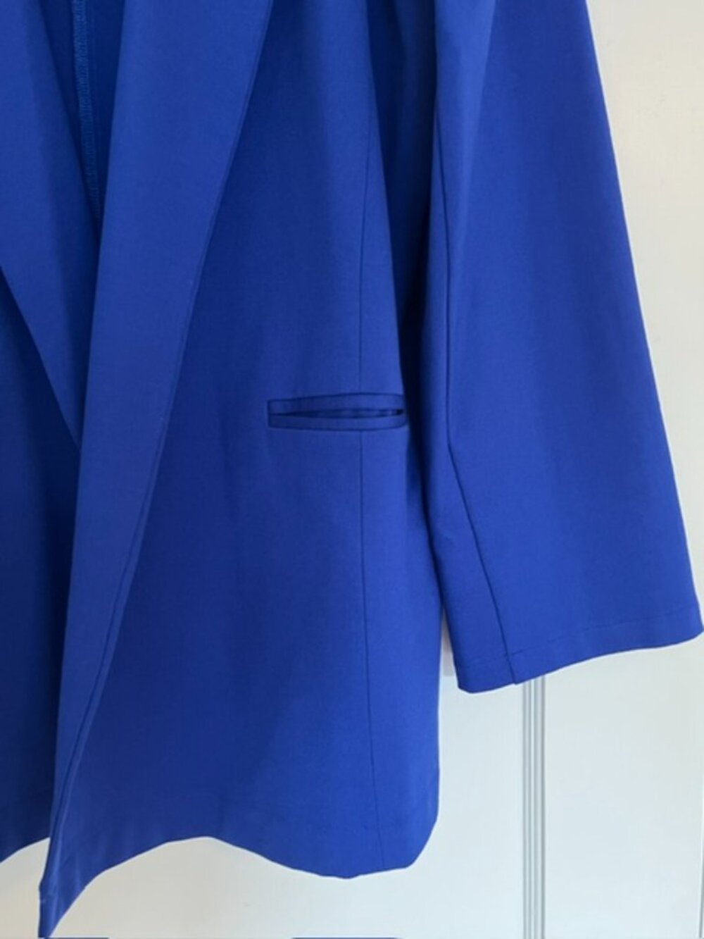 NWT Ripley Rader Oversized Ponte Blazer in Cobalt Blue | Size Large - Picture 4 of 7